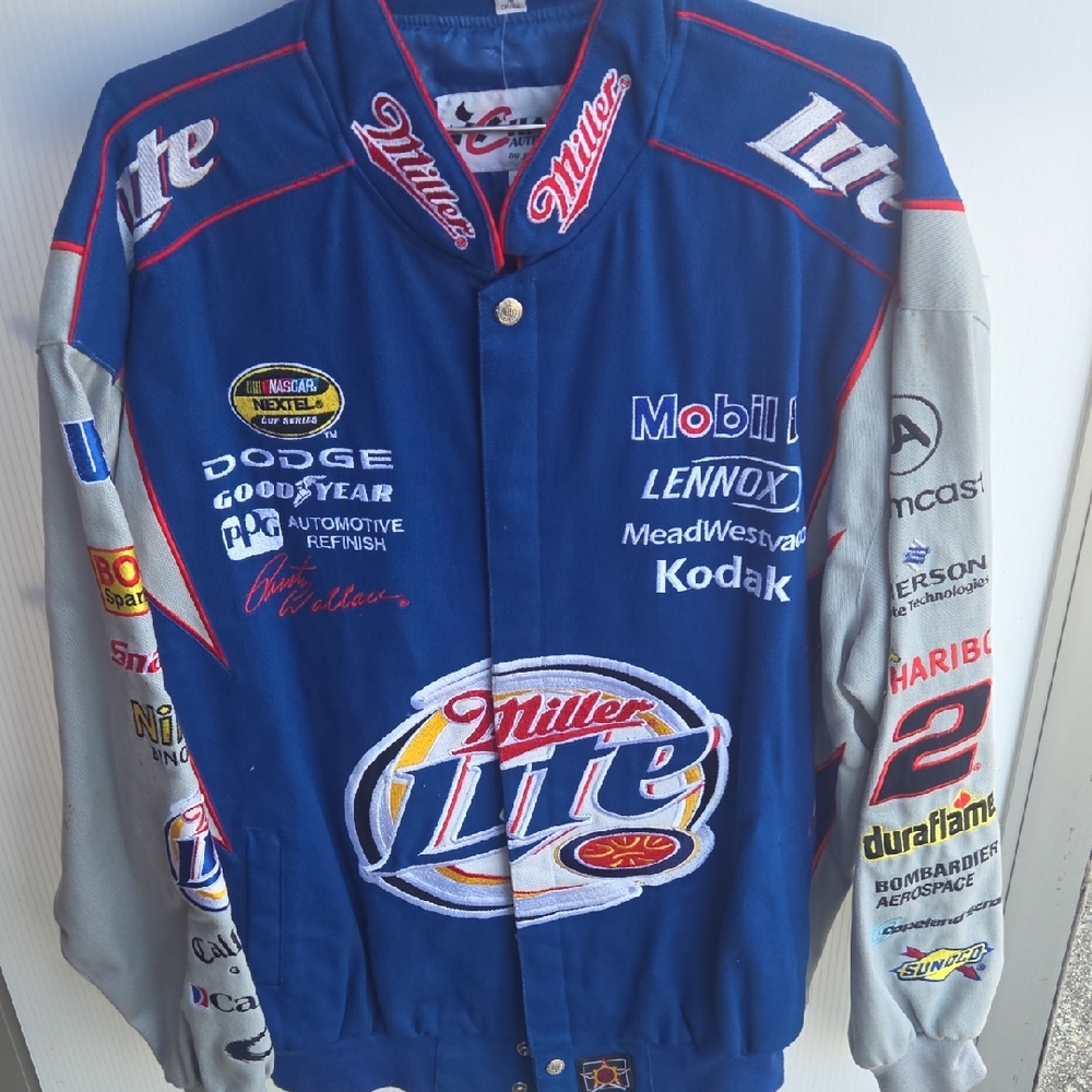 Rust Wallace Last Call Nascar Cotton Twill Large Jacket